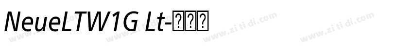 NeueLTW1G Lt字体转换